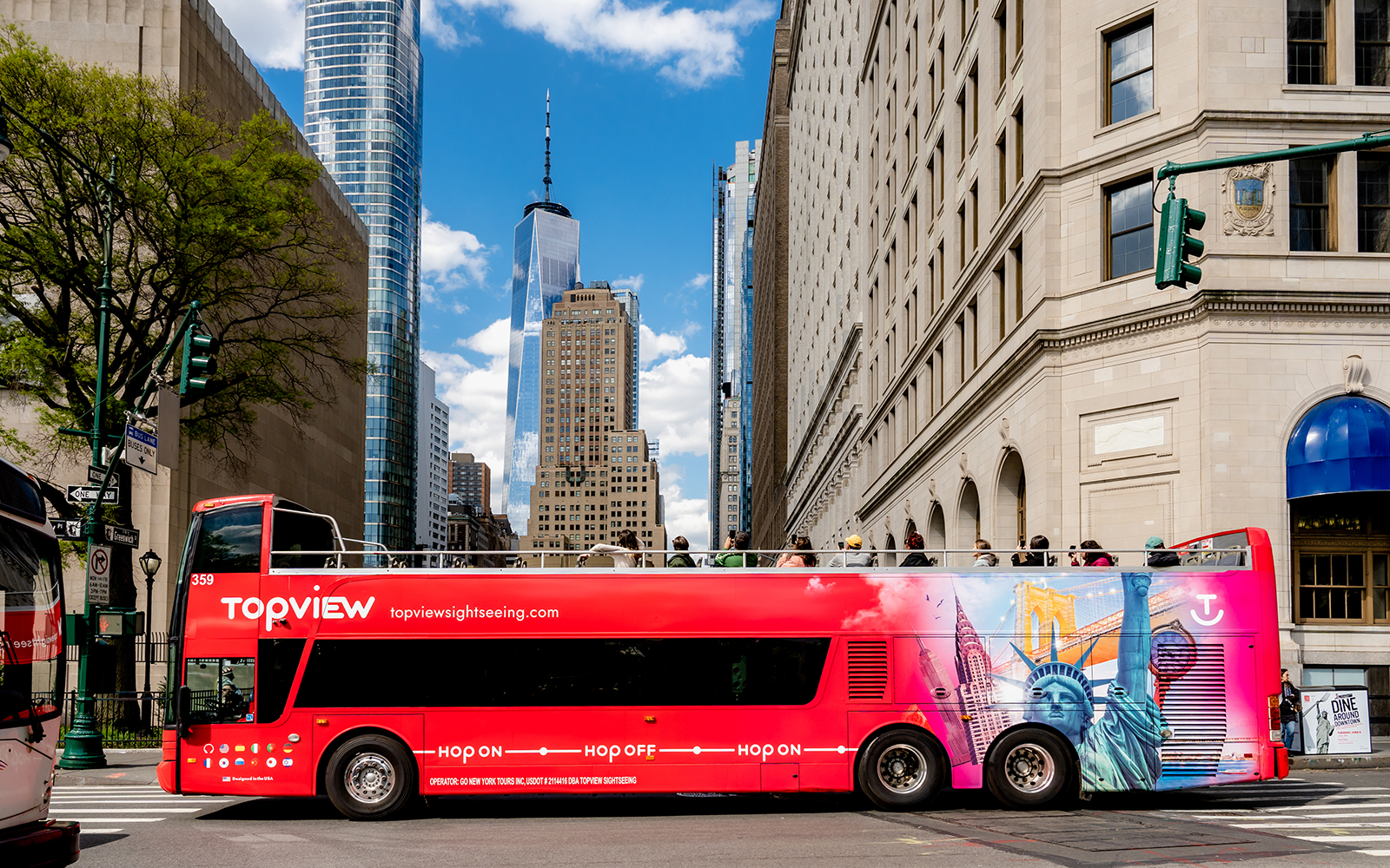 Topview: NYC Hop-On Hop-Off Bus Tour with Liberty Cruise