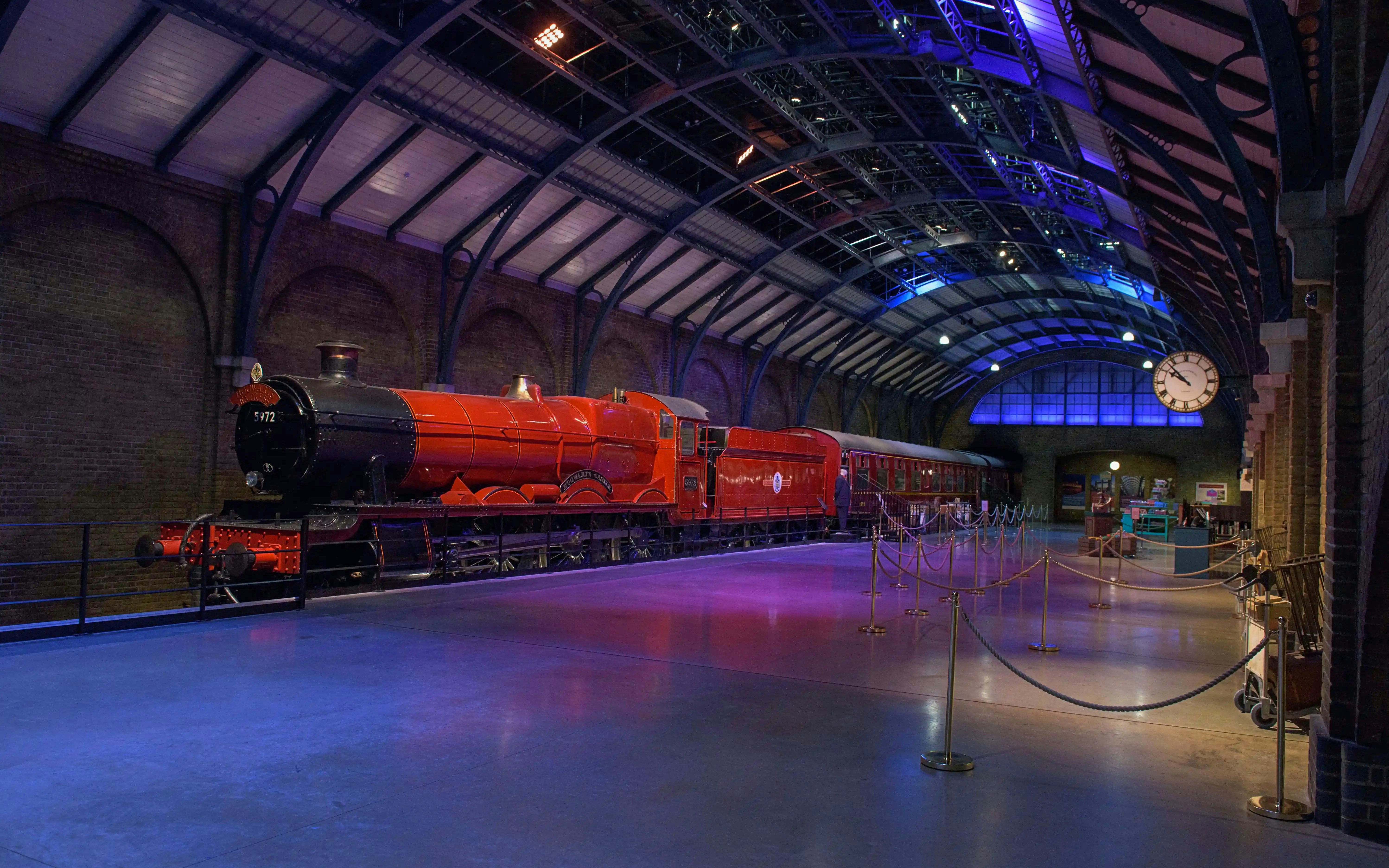 Hogwarts Express train at Harry Potter™ Warner Bros. Studio Tour, London.