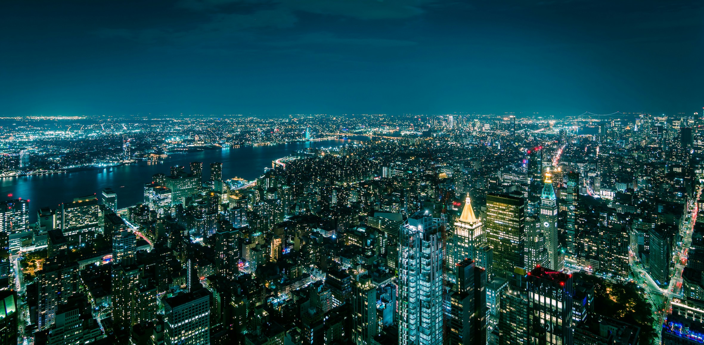 Vuelo nocturno en helicóptero Nueva York