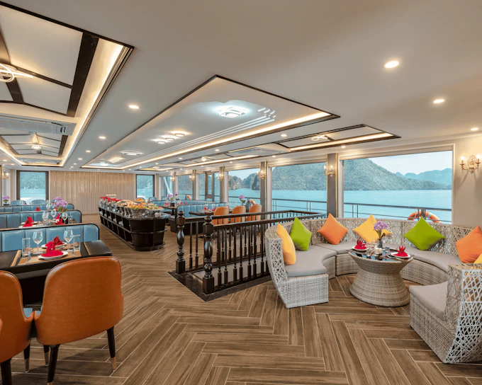 Amethyst Cruise Ha Long Bay Day Cruise with Caves, Titov Island and Kayaking (Product 56768)