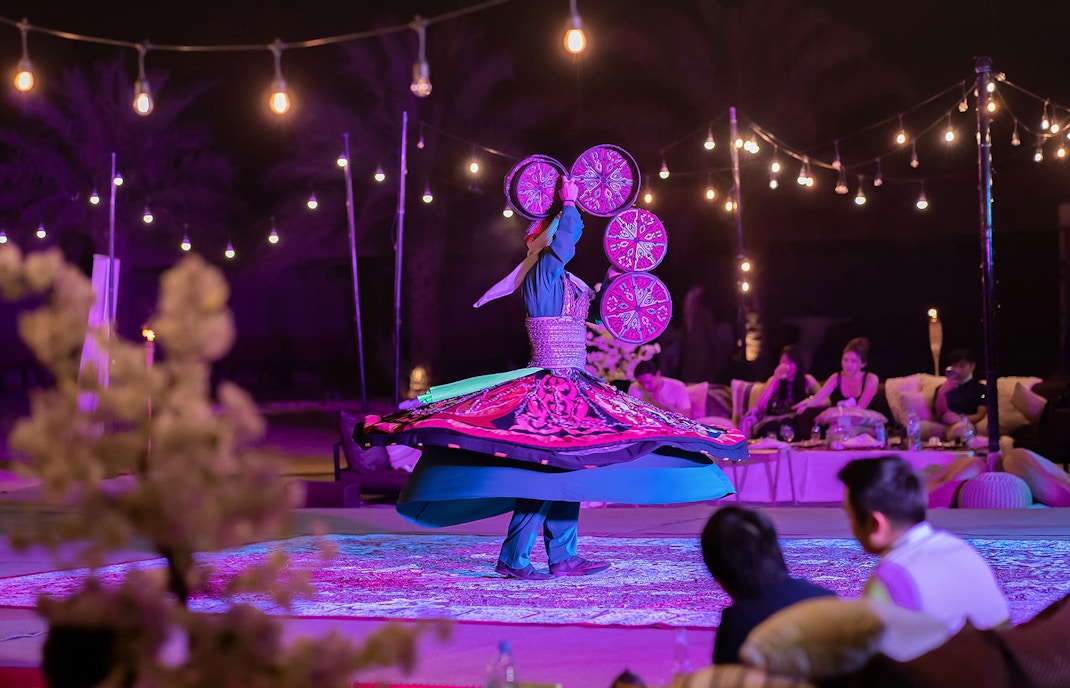 Evening entertainment during Evening Desert Safari