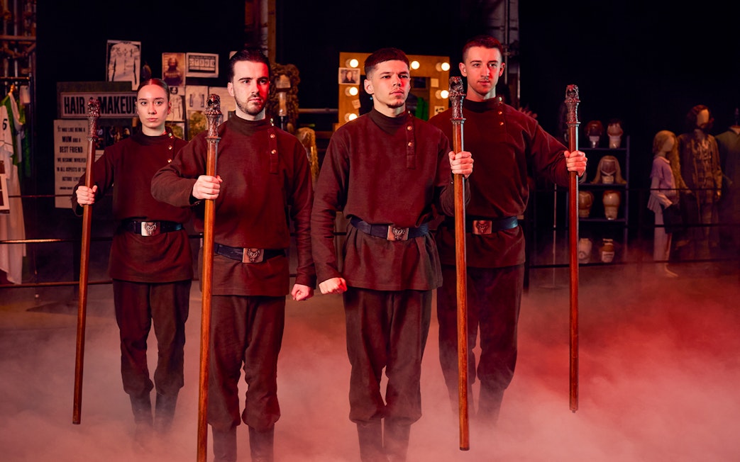 Participants in Triwizard Tournament scene at Warner Bros. Studio Tour London.