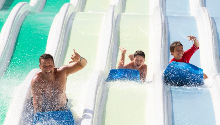 Water Slides at Therme Bucharest