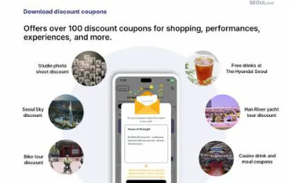 Discount coupons for Seoul attractions and experiences with Discover Seoul Pass.