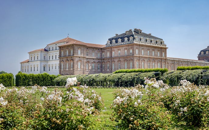 Palace of Venaria with gardens in Turin, Italy.