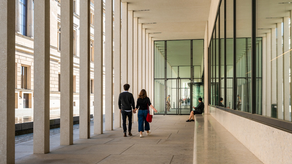 James Simon Galerie  in Berlin, showcasing modern architecture