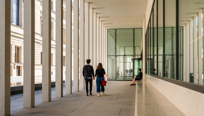 James Simon Galerie  in Berlin, showcasing modern architecture