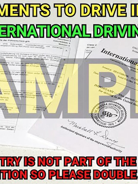 1949 International Driving Permit required for driving in Japan, check Geneva Convention status.