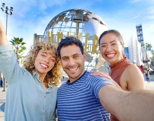 Visitors enjoying at Universal Studios Hollywood, Los Angeles