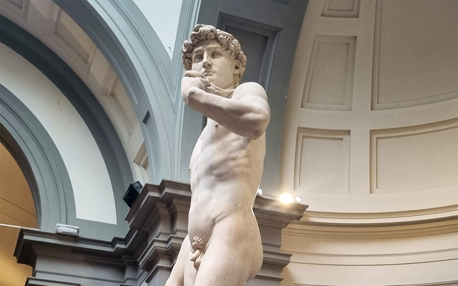 Bartolini sculptures displayed in Accademia Art Gallery, Florence, Italy.