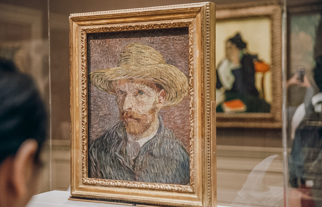 Van Gogh self-portrait at the Metropolitan Museum of Art, New York.