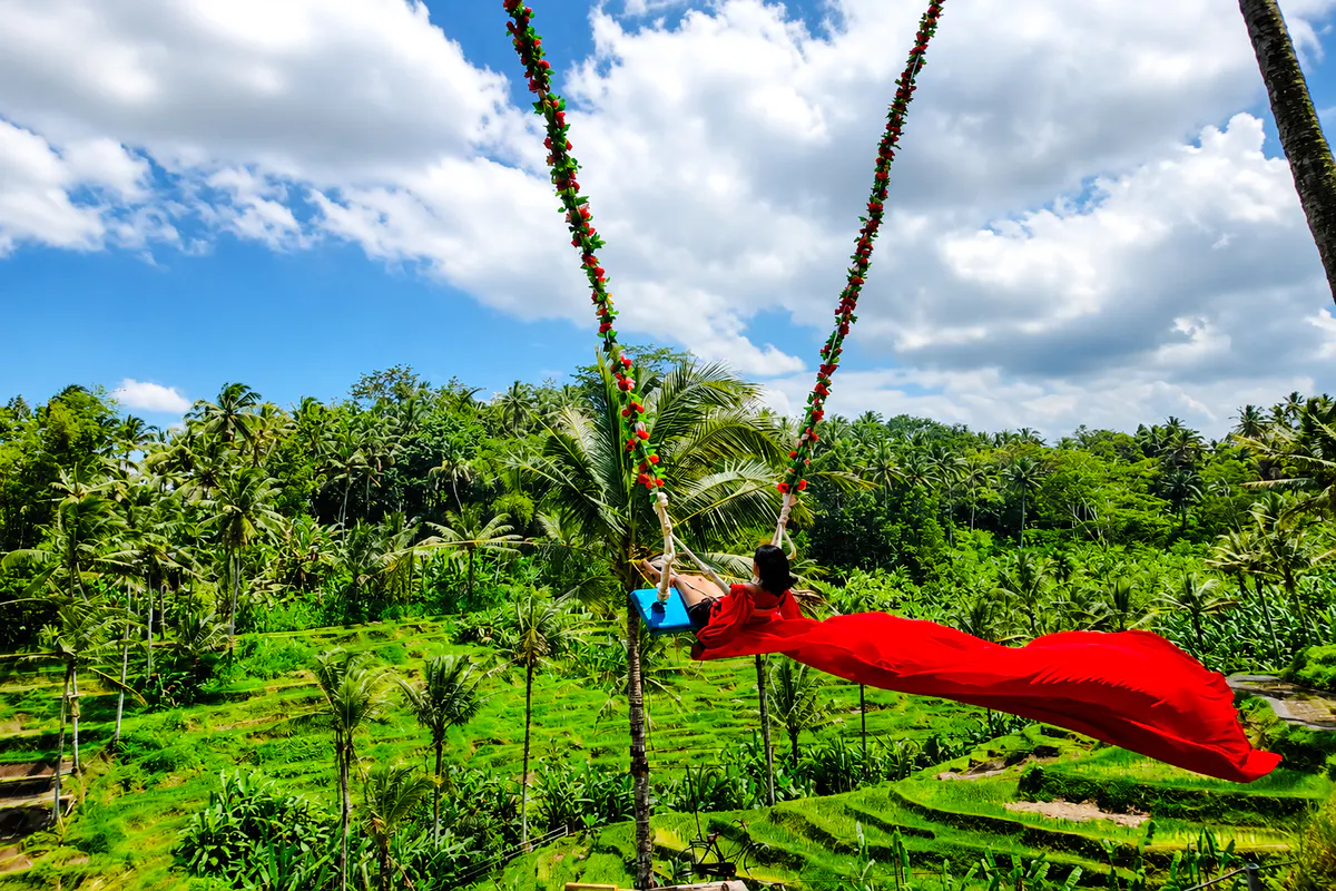 Zipline tra le terrazze di riso, Sky Bike e altalene nella giungla a Ubud (tour privato) — 6