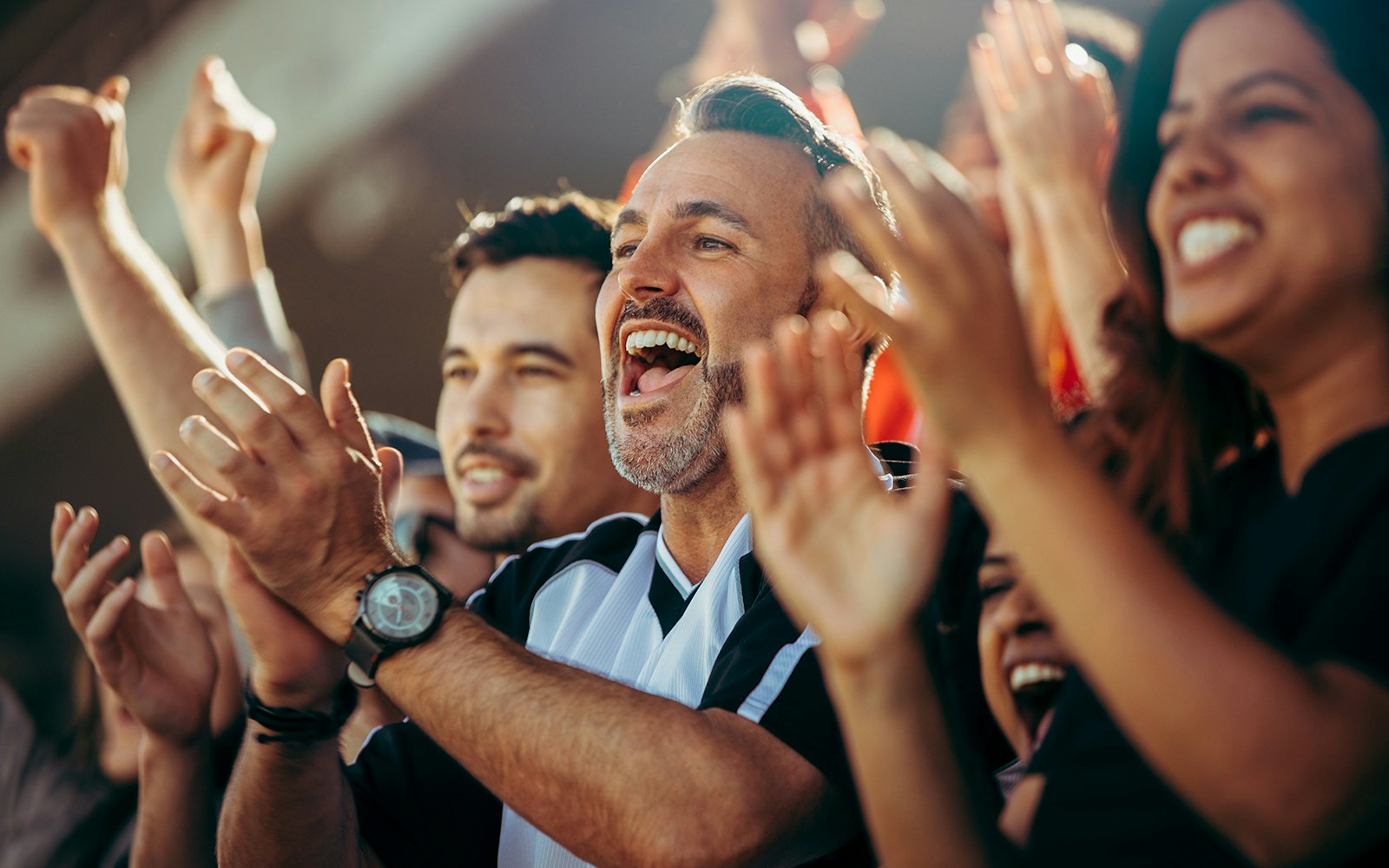 Football Fans cheering