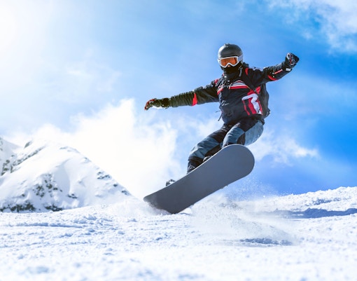 snowboarding in Switzerland