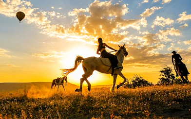 Cappadocia Sunset Horseback Ride with Hotel Pickup