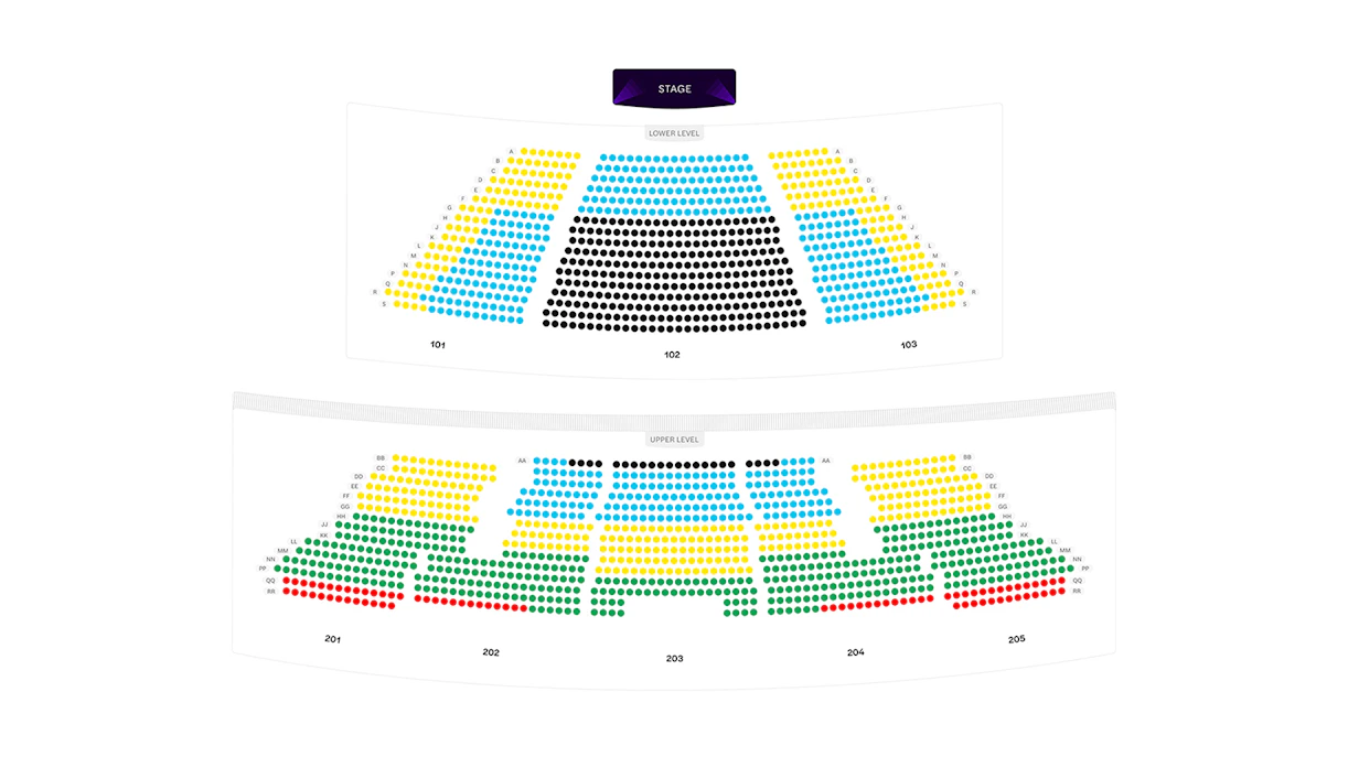 Michael Jackson ONE seating chart image