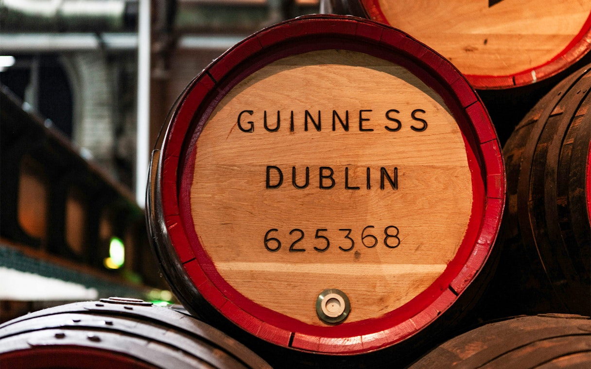 Barrels at Guinness Storehouse, Dublin with serial number 625368.