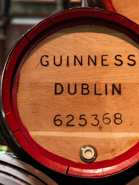 Barrels at Guinness Storehouse, Dublin with serial number 625368.