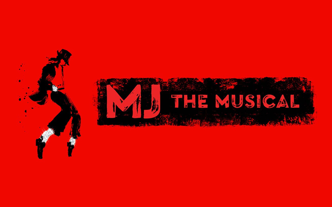 MJ Live Tribute Concert logo with silhouette of a dancer.