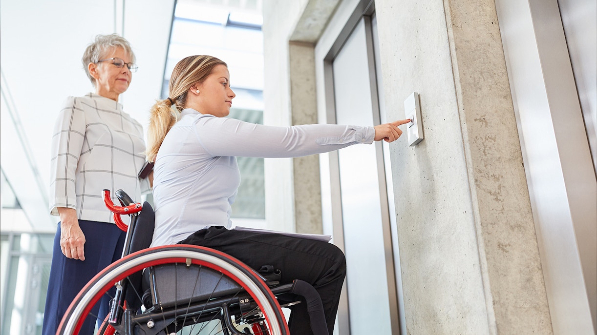 Customised service with assistant to a physically disabled person.