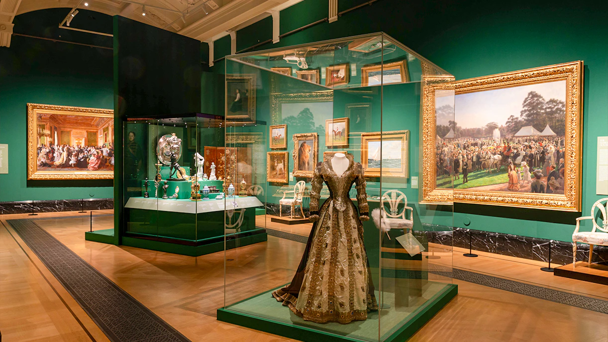 Edwardian artifacts and paintings at Kings Gallery, Buckingham Palace exhibition.