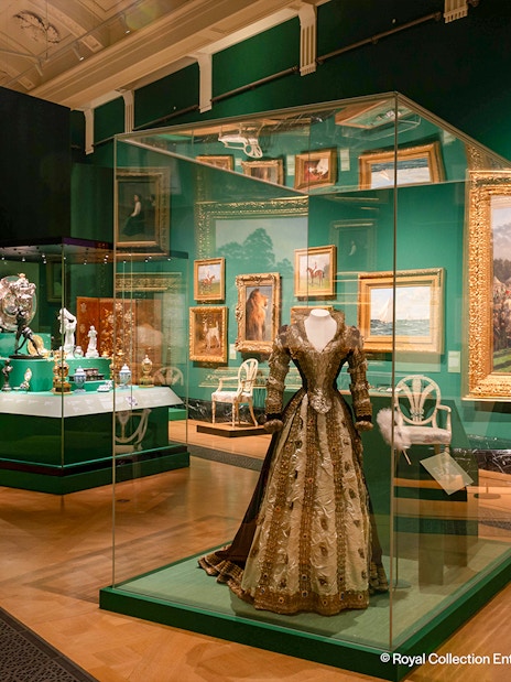 Edwardian artifacts and paintings at Kings Gallery, Buckingham Palace exhibition.