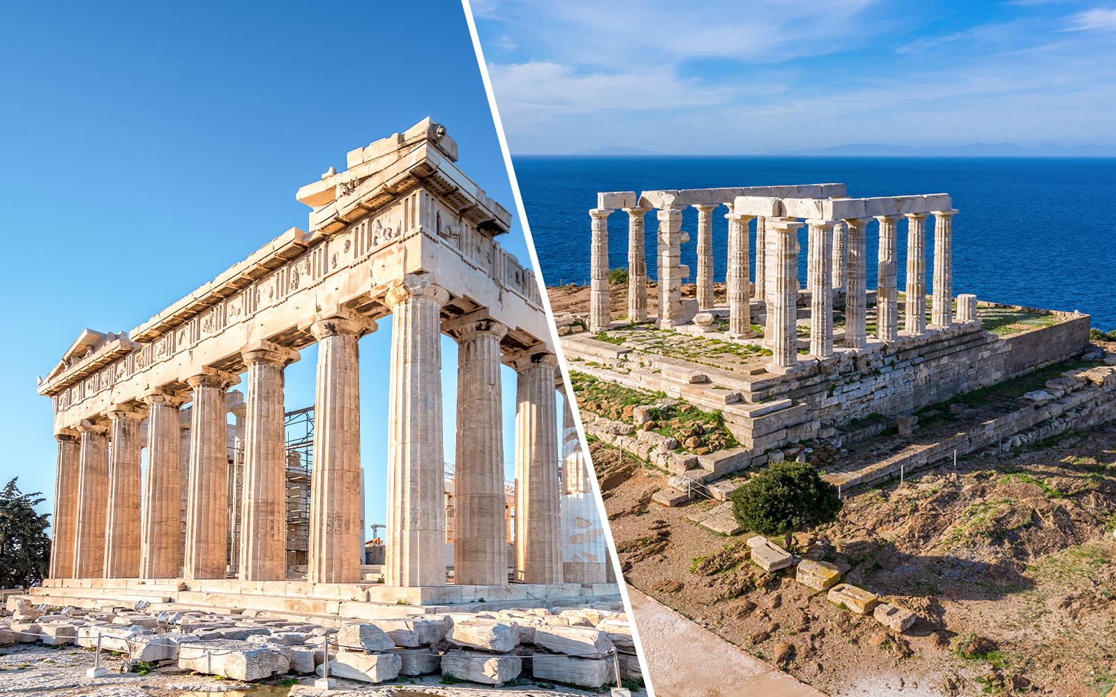 Combo of Parthenon and Temple of Poseidon