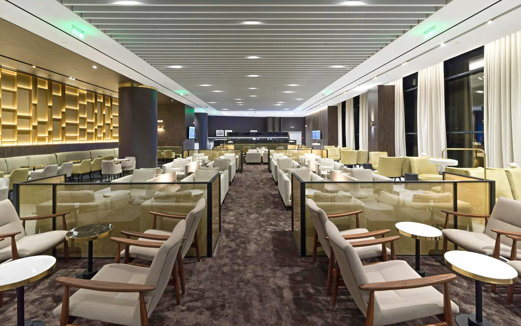 Goldair Handling Lounge seating area at Athens International Airport Hall B.