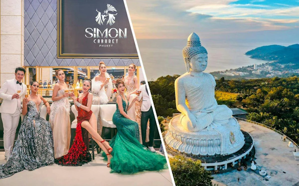 Combo: Simon Cabaret Show VIP Experience with Phuket Half Day City Tour and Hotel Transfers