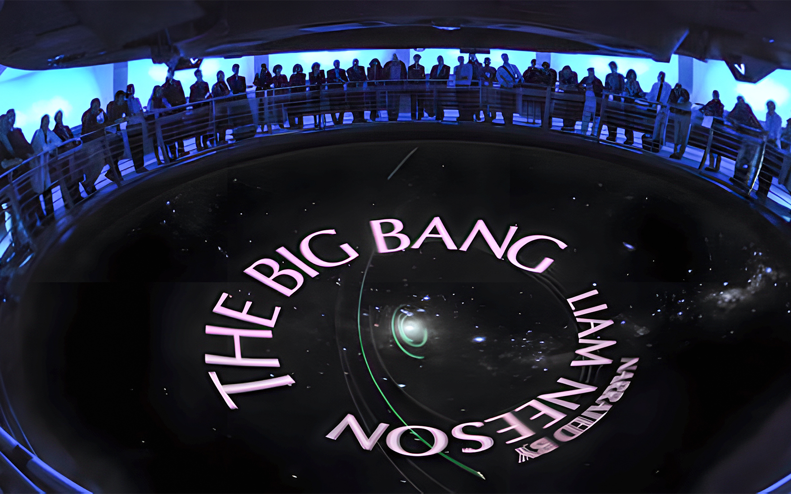 Guests at the Hayden Big Bang Theater in American Museum of Natural History, New York City.