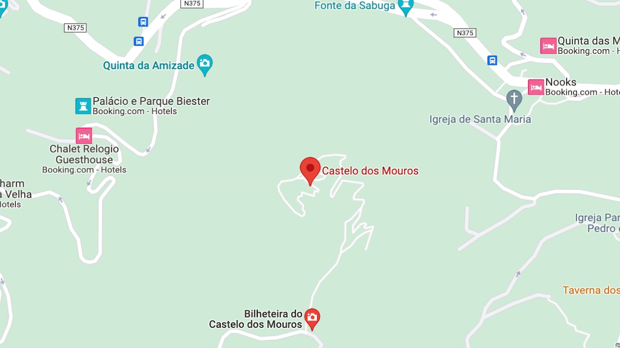 Moorish Castle Location on Map