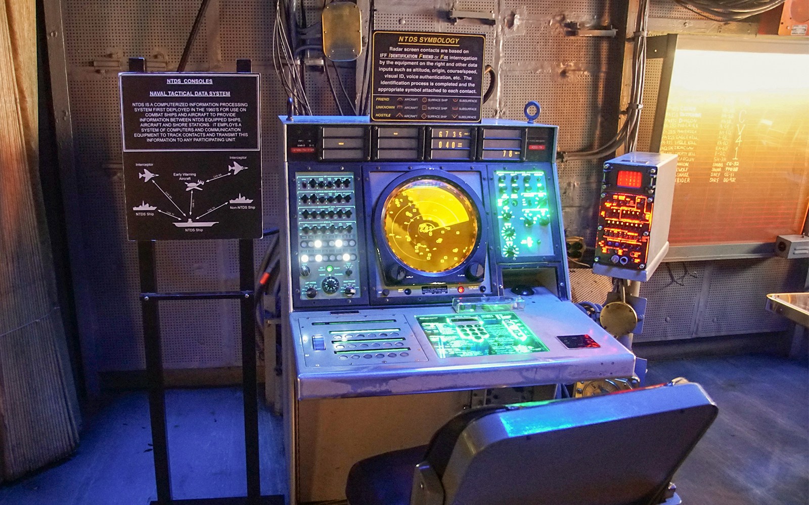 International Spy Museum exhibit featuring radar tracking and detection stations in Washington, D.C.