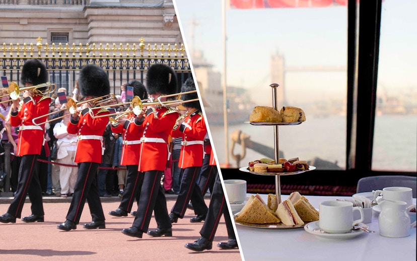 Changing of the Guards at Buckingham Palace and afternoon tea on a London cruise.