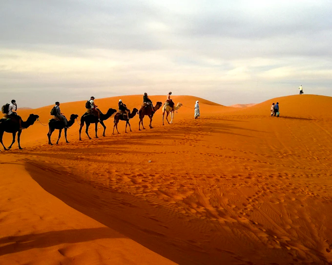 From Fez: Private Erg Chebbi Dunes Tour with Camel Trek and Overnight Desert Camp