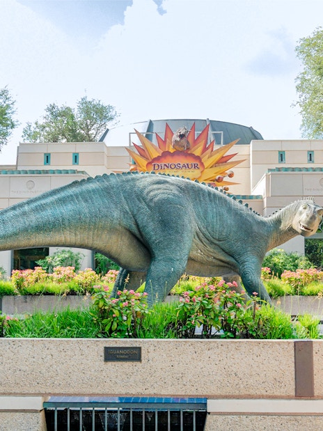 Dinosaur figure at Disney's Animal Kingdom, Walt Disney World, Orlando.