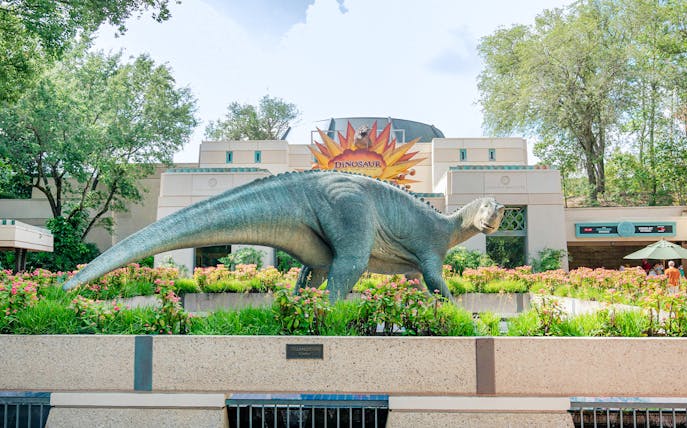 Dinosaur figure at Disney's Animal Kingdom, Walt Disney World, Orlando.