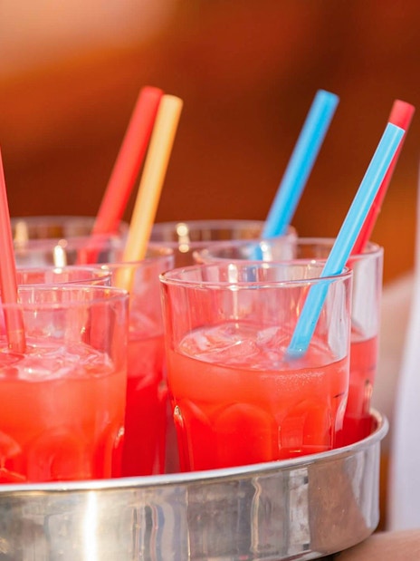 Drinks served on Karaka ship during Dubrovnik Elaphiti Islands boat tour.