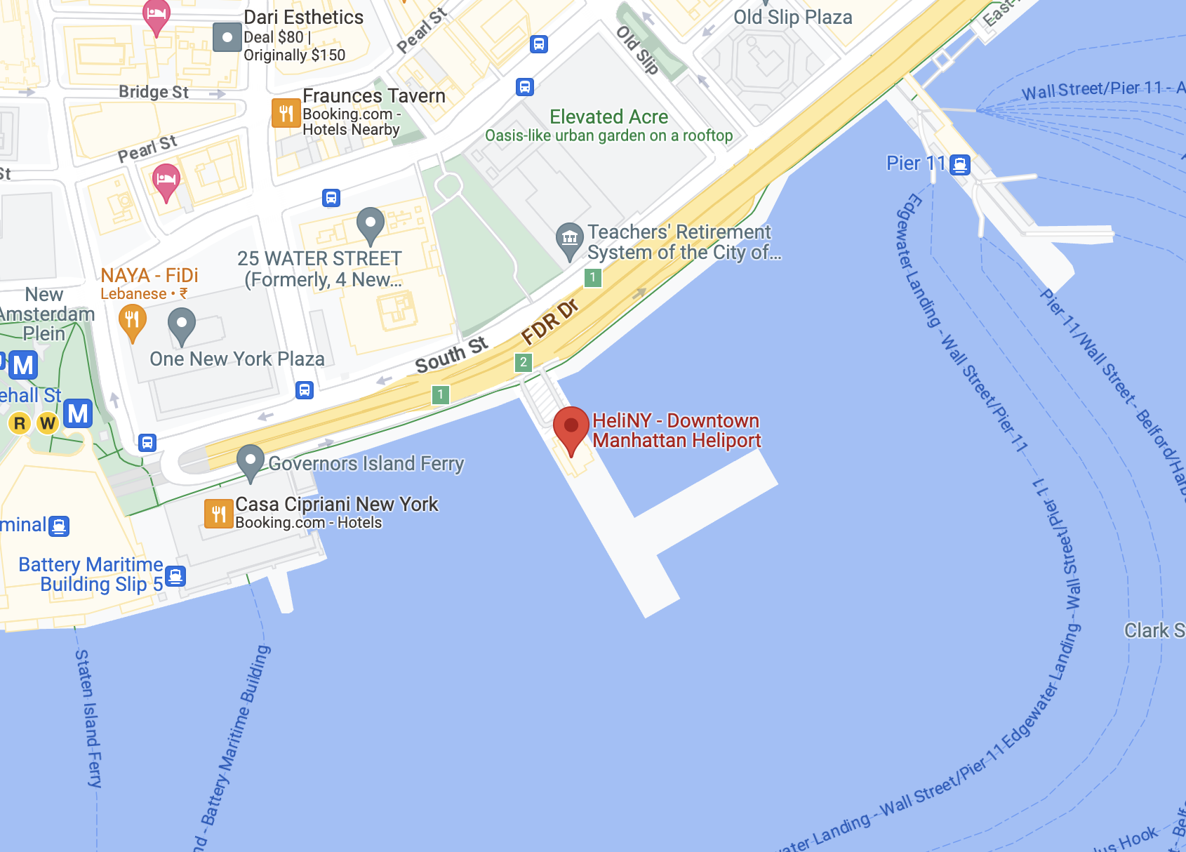 Tour in elicottero su New York - Posizione