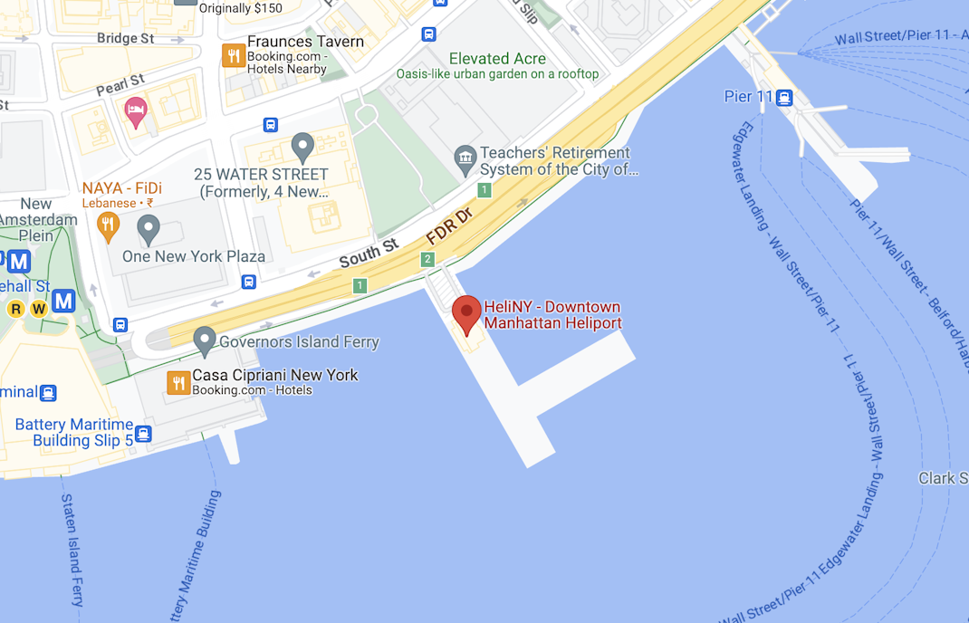 Tour in elicottero su New York - Posizione