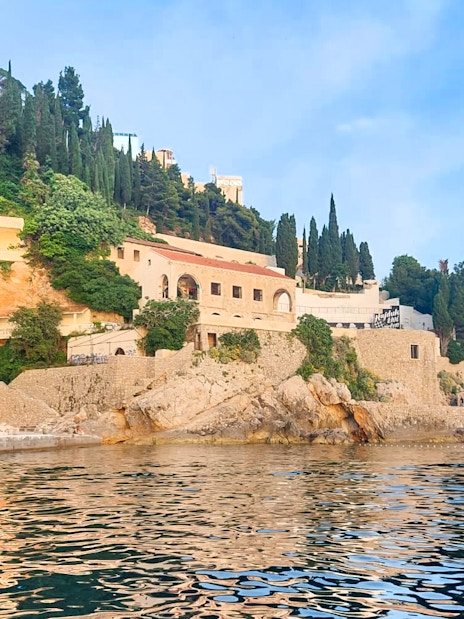 Dubrovnik coastline with historic fortifications, featured in Game of Thrones tour.