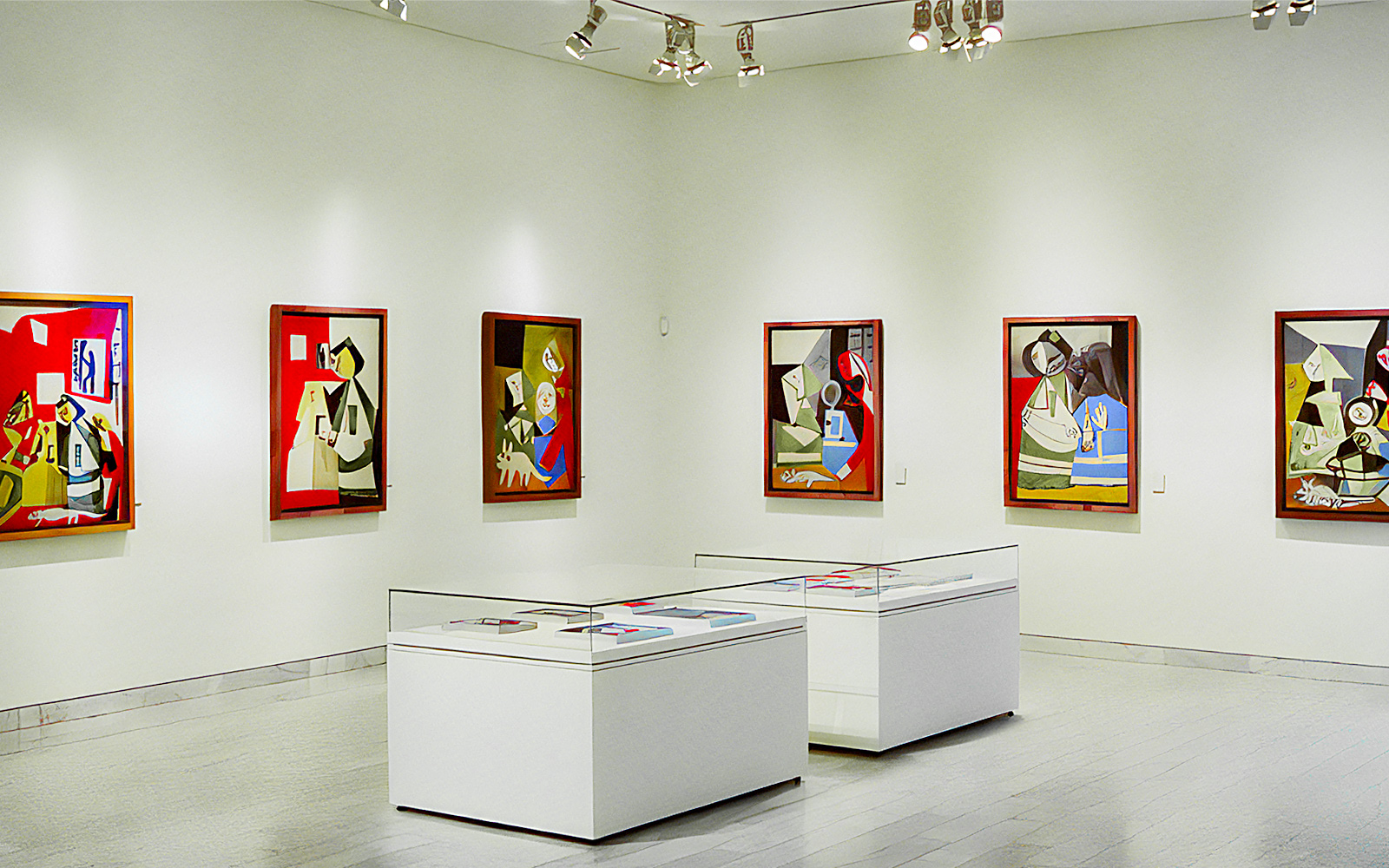 Paintings at the Picasso Museum in Barcelona