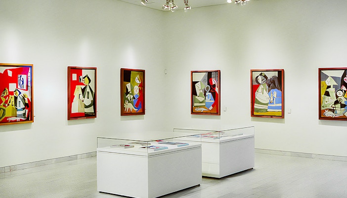 Paintings at the Picasso Museum in Barcelona