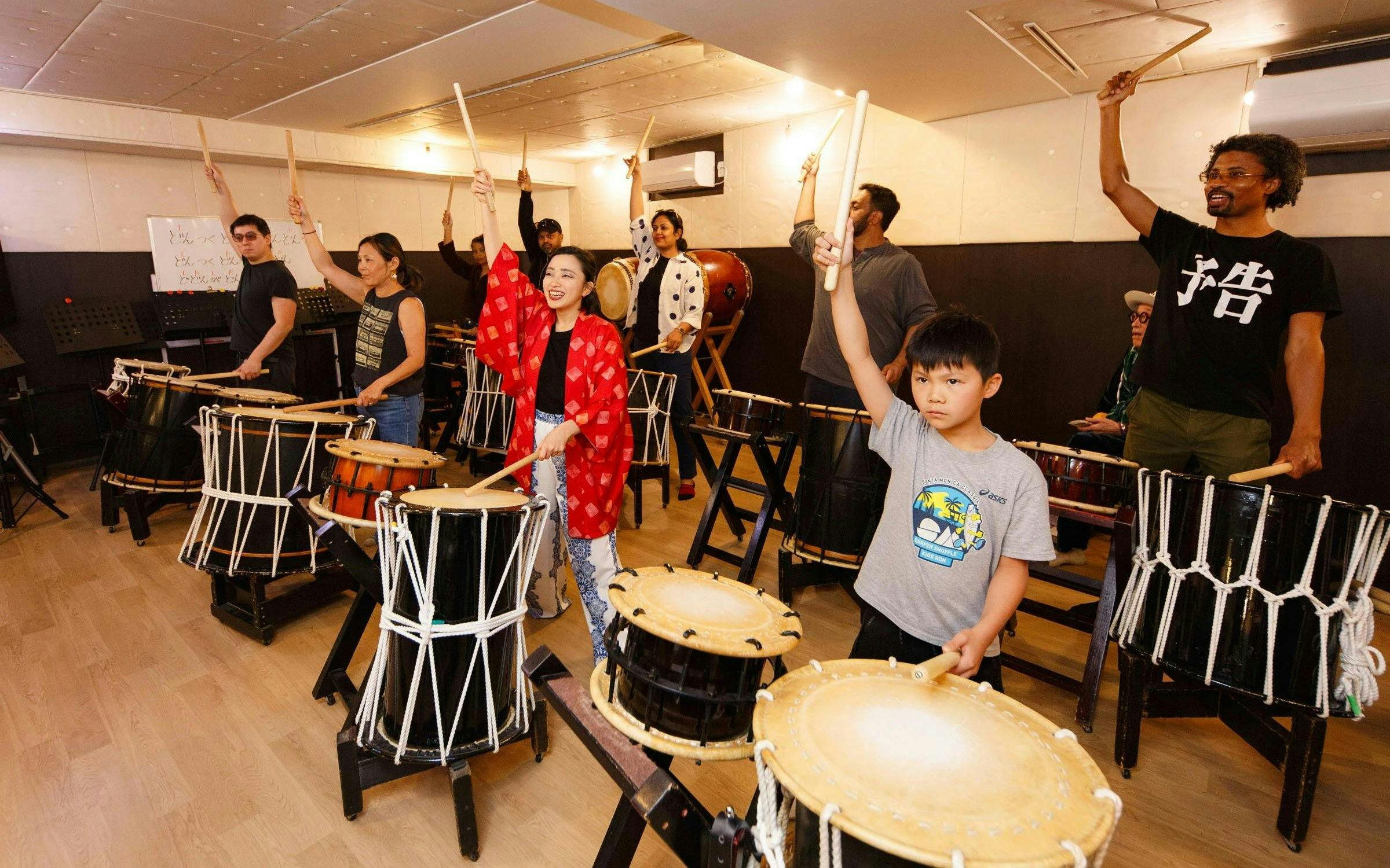 atelier de taiko à tokyo avec un maître instructeur et vidéo de spectacle-2