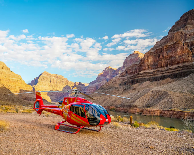 From Las Vegas: 70+ min Grand Canyon West Rim Helicopter Tour Plus Canyon Floor Landing with Champagne