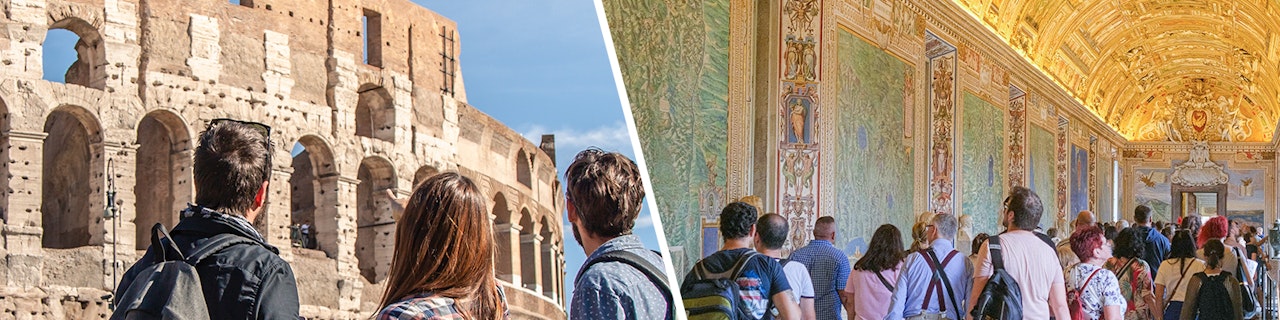 Combo: tour guidato del Colosseo e dei Musei Vaticani