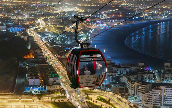 Agadir Night Cable Car Round‑Trip Tickets