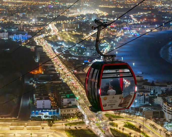 Agadir Night Cable Car Round‑Trip Tickets