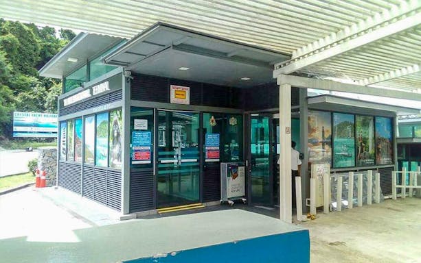Ferry terminal entrance for Koh Lipe and Telaga Harbour Langkawi tickets.