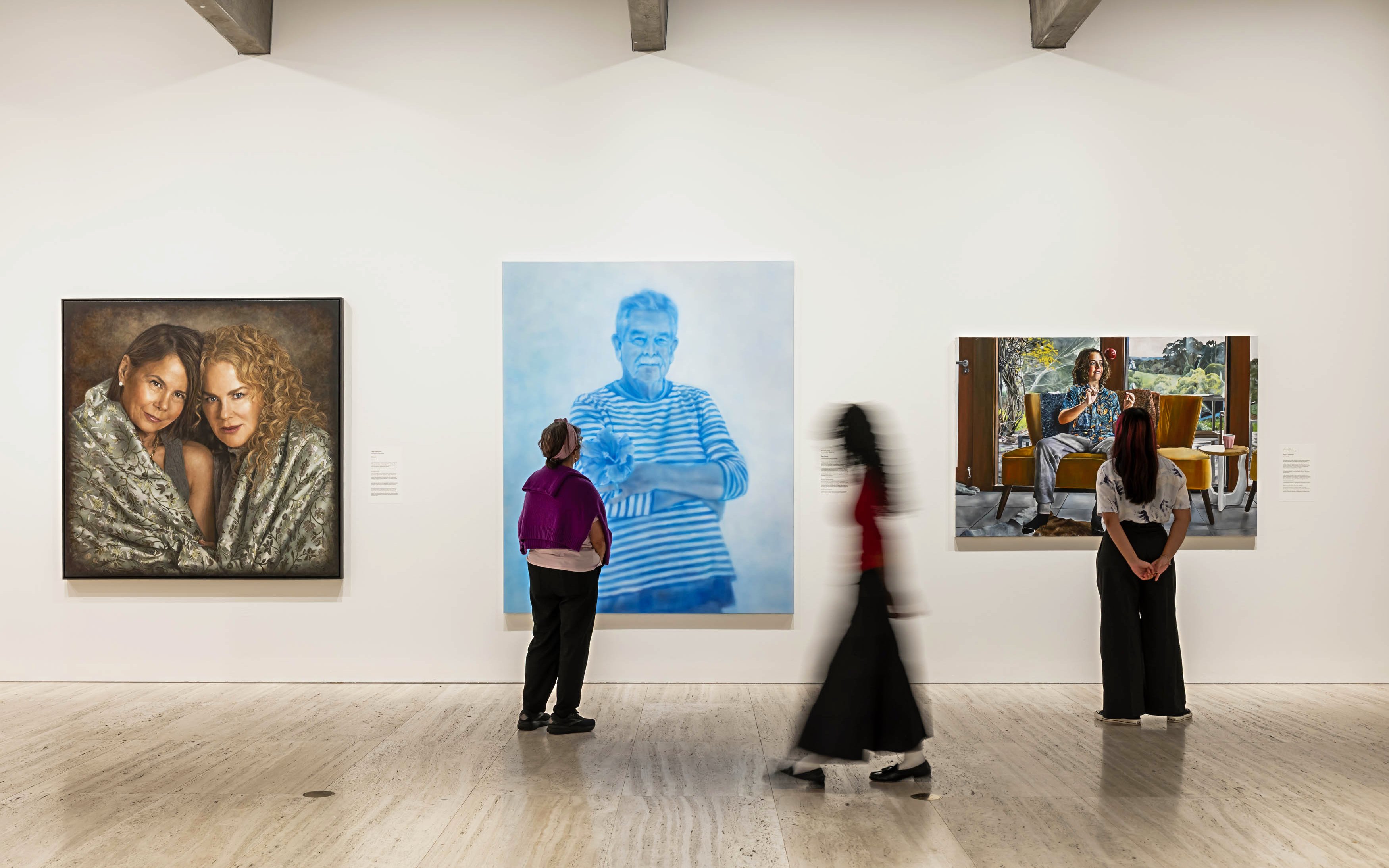 Portraits displayed at Archibald, Wynne & Sulman prizes, Art Gallery of New South Wales, Sydney.