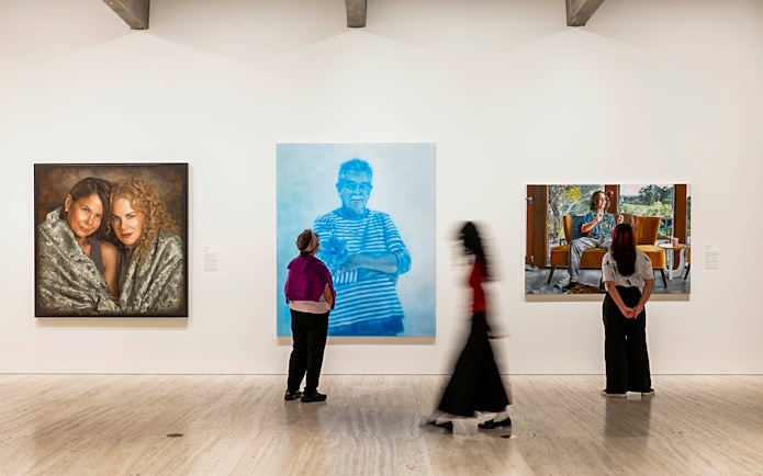 Portraits displayed at Archibald, Wynne & Sulman prizes, Art Gallery of New South Wales, Sydney.